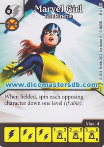 Marvel Girl Telekinetic #45 - Uncanny X-Men - Marvel Dice Masters - Picture 1 of 1