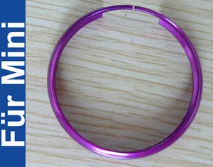 1x Clé Émetteur Anneau en Aluminium pour MINI COOPER S One Jcw Clubman Violet - Picture 1 of 1