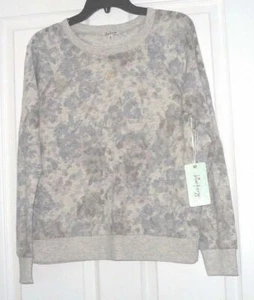*CAMISA TOP KISS & CRY PUNTO TALLA S GRIS ESTAMPADO FLORAL LIGERA NUEVA CON ETIQUETAS - Imagen 1 de 1
