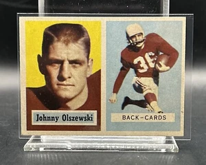 1957 Topps Football Card # 62 John Olszewski - Chicago Cardinals - Picture 1 of 2