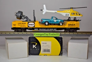 K-LINE 3-RL WMDK TV CAMERA CAR W/CAMERA, TRUCK & HELICOPTER K705-7401 MSRP $250 - Picture 1 of 10