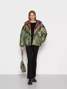 Neu mit Etikett Farm Rio grüne coole gefütterte Wendejacke Leopard Größe M - Bild 1 von 21