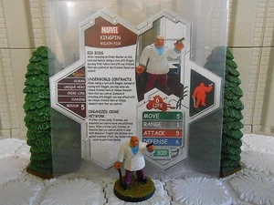 Heroscape Custom Kingpin Dbl Sided Card & Fig Marvel Daredevil Hand Spiderverse - Picture 1 of 3