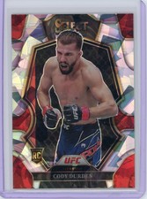 2023 Panini Select UFC Cody Durden Cracked Ice /8 Prizm No. 190