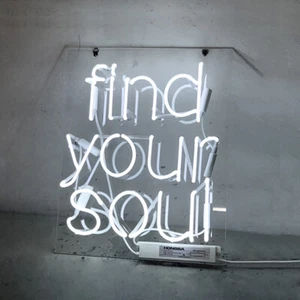 Find Your Soul Neon Sign Light Acrylic Backing Man Cave Nightlight Gift 17"x14" - Picture 1 of 1