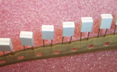 QTY (100) .047uf 250V 5% METALLIZED FILM CAPACITORS 185-473J250AH1B MALLORY - Image 1 of 2