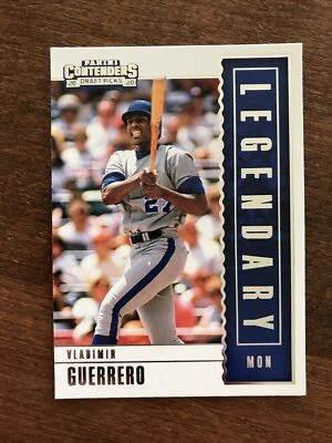 Vladimir Guerrero 2020 Contenders Legendary LD-6 Expos Rangers Angels Salón de la fama Foto 1 de 2
