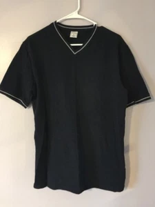 Old Navy Men's Size Medium V-Neck Navy Shirt A-1 - Picture 1 of 6