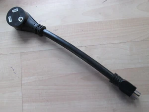 Adaptador eléctrico de hueso de perro para autocaravana 15A macho a 30A hembra cámper Dogbone #H20BU - Imagen 1 de 5