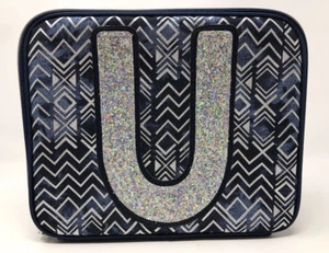 Justice for Girls Denim Azteco ~Borsa pranzo~ Iniziale ""U"" Nuovo con etichette! Ritorno a scuola! - Foto 1 di 8