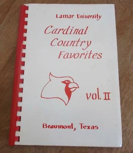 Lamar University Cardinal Country Favorites Cookbook Vol II - Picture 1 of 5