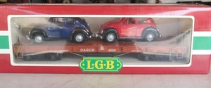 Vintage LGB Lehmann n. 4060 Treno Auto Volkswagen Bug Made Germania Scala G Ottimo - Foto 1 di 6