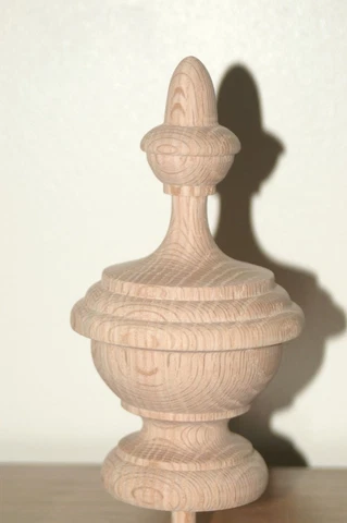 WOOD FINIAL UNFINISHED FOR NEWEL POST FINIAL OR CAP  Finial #18 Cover