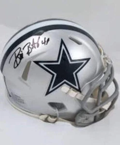 Bill Bates Dallas Signed Mini Football Helmet (PIA) (eBay Live) - Picture 1 of 1