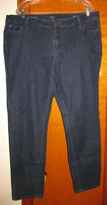 a.n.a. Womens Stretch Denim Premium Skinny Dark Wash Blue Jeans Size 18 42"x29" Foto 1 de 4