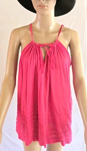 Chelsea & Violet Womens Sleeveless Top Size Small Boho Flowy Pink Blouse Cruise - Picture 1 of 14