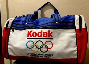 Never Used Vintage ‘84 KODAK Olympics Red, White, Blue Duffle Sports Bag Backpak - Picture 1 of 13