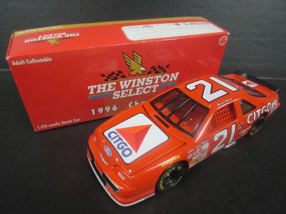Michael Waltrip 1996 Acción #21--1996 Citgo Champion Bank Car escala 1/24 Foto 1 de 1