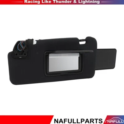 Black Left Driver Side LH Sun Visor Fits Nissan 370Z 2009-2020 2.5L 3.5L - Image 1 of 4