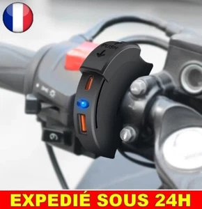 ✅ Prise Chargeur Rapide USB Moto Etanche Avec Port Type C Vélo Guidon Charge - Zdjęcie 1 z 7
