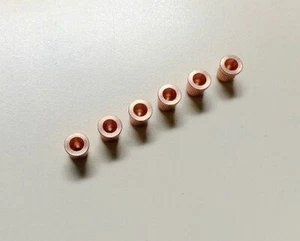 Quality Socket String Body Ferrule COPPER set for Tele Telecaster style Guitar - Picture 1 of 3