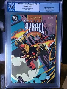Batman Sword of Azrael No #1 PGX 9.6 (wie CGC, CBCS) NM+ weiße Seiten - Bild 1 von 2