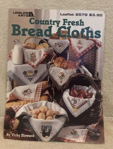 1994 Leisure Arts COUNTRY PANNI PANE FRESCO modello punto croce volantino #2579 - Foto 1 di 3