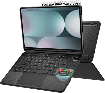 Doohoeek Keyboard Folio w/Status Screen for Samsung Galaxy Tab S10 FE Plus 13.1 - Image 1 of 4