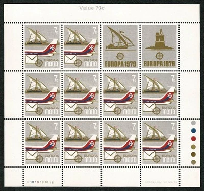 SG56 MALTA 1979 Two MS  Europe: Telecommunication and Postal History MNH - Image 1 of 2