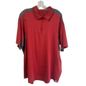 Nike ACG Polo Para Hombre Dri-Fit 1/4 Cremallera Camisa Roja Golf Deportiva Ropa Activa Verano Malla - Imagen 1 de 10