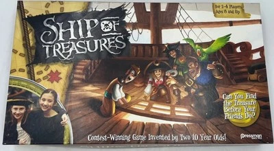 Ship of Treasures Pirate Board Game COMPLETE Pressman 2017 Inner Sealed New! - Image 1 of 4