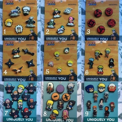 Crocs Handmade jibbitz 5-10pc Naruto Sasuke Kakashi Itachi Shoe charms Set - Image 1 of 4