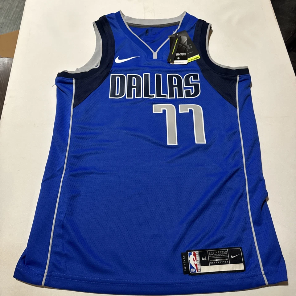 Nike 2020/21 Luka Doncic Dallas Mavericks Icon NBA Swingman Jersey Mens 48 Large