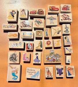 (34) Disney Holzstempel Autos - König der Löwen - Pocahontas - Schöne & Biest - Bild 1 von 15