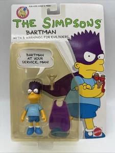 Figurina Mattel I Simpson 1990 BARTMAN AL TUO SERVIZIO 5 Avvertenze per Malfattori - Foto 1 di 7