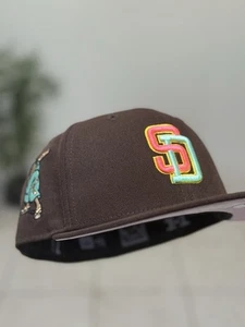 7 3/8 San Diego Padres New Era Frostyprem Hatclub Exclusivo Pinky UV Sombrero de Batalla - Imagen 1 de 3