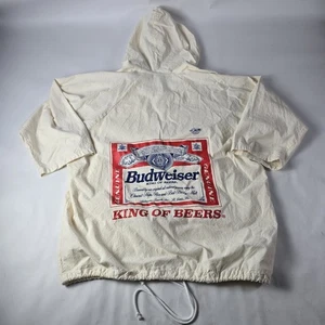 Felpa con cappuccio vintage Budweiser birra sacchi dolci taglia unica birra retro stampa anni 90 promo - Foto 1 di 10