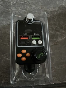 Adaptador Bluetooth Coche Transmisor FM Doble USB Tipo C Llamadas Manos Libres/Reproductor de MP3 - Imagen 1 de 5