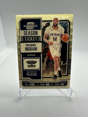 2023-2024 Contenders Optic Brandon Ingram True Gold Vinilo 1/1 Pop 1 Foto 1 de 4