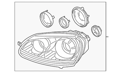 Conjunto de faros originales Volkswagen 1K6-941-039-B Foto 1 de 2