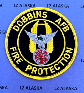 US AIR FORCE DOBBINS AFB FIRE PROTECTION PATCH CRASH RESCUE EMS (FD8) GEORGIA - Bild 1 von 3