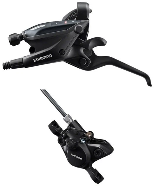 Shimano Altus MT200 Brake/Shift Lever - Left 2 Piston Disc Brake and Lever - Image 1 of 1