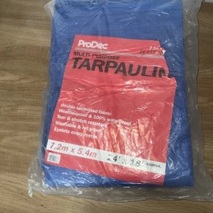 Prodec Multipurpose Tarpaulin Blue - Multiple sizes 7.2m X 5.4m - Bild 1 von 5