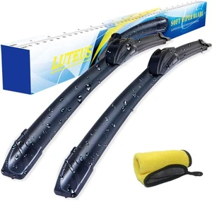 Windshield Wipers, 22" + 22'' Wiper Blades, OEM Quality, LUTEUS Premium All- ... - Picture 1 of 7
