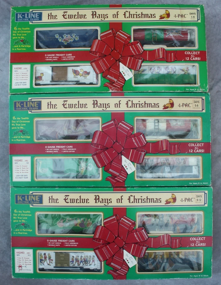 K-LINE  Twelve Days Of Christmas Train Car Set - Image 1 of 4