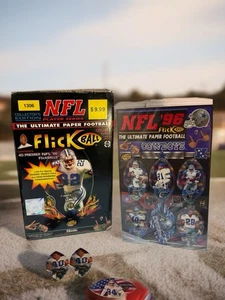 Vintage Cowboys NFL FlickBall Papier Football Set mit Box & Emmitt Sammlerstück - Bild 1 von 18
