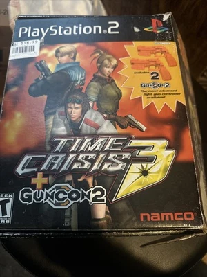 Time Crisis 3 + GunCon 2 Gun Con PlayStation 2 - With Game And Manual - Image 1 of 4