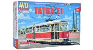 Tatra T1 Straßenbahn - Modell KIT - AVD 1:43 - Bild 1 von 2