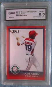 2013 DIAMOND PROSPECTS JOSE ABREU ROOKIE BASEBALL CARD GMA GRADED 8.5 - Bild 1 von 2