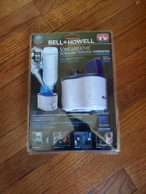 BELL + HOWELL SONIC BREATHE Ultrasonic Personal Humidifier NEW SEALED - Image 1 of 2